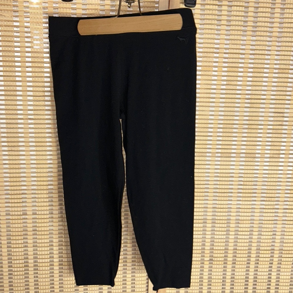 Women’s Victoria’s Secret knee-high leggings size small black never worn/NWOT